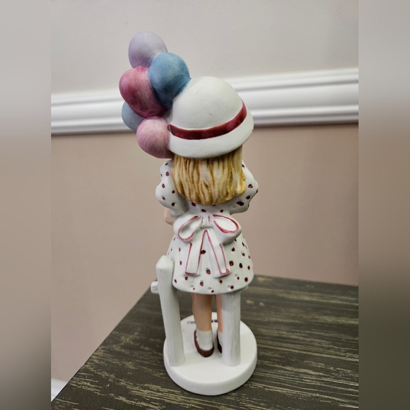 Vintage Margaret Keane Big Eyed Girl MDH 1976 Balloon Girl Figurine Japan - Picture 3 of 7
